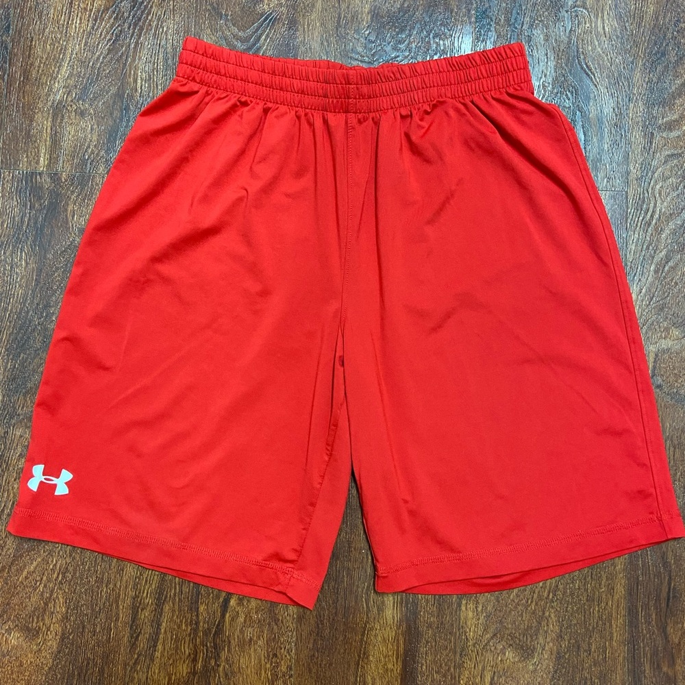 Dark Red youth kids under Armour shorts